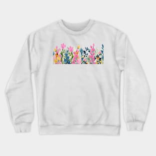 Painted Field Flowers Crewneck Sweatshirt